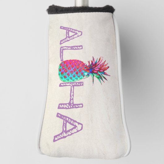Schattige anananas Aloha Hawaiian Golfheadcover (Draai 90)