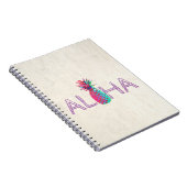 Schattige anananas Aloha Hawaiian Notitieboek (Rechterzijde)