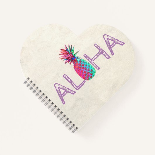 Schattige anananas Aloha Hawaiian Notitieboek (Voorkant)