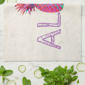 Schattige anananas Aloha Hawaiian Theedoek (Gevouwen)