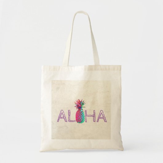 Schattige anananas Aloha Hawaiian Tote Bag (Voorkant)