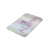 Schattige anananas Aloha Hawaiian, zilver Badmat (Gekanteld)