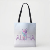 Schattige anananas Aloha Hawaiian, zilver Tote Bag (Voorkant)