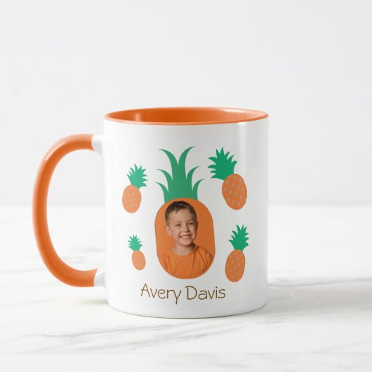 Schattige Ananas Fototemplate Gepersonaliseerd Kin Mok (Links)