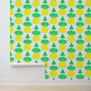 Schattige ananas herhalen patroon behang