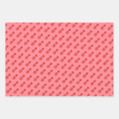 Schattige ananaspatroon op roze inpakpapier vel (Voorkant 3)