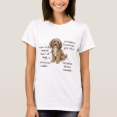 Schattige Anatomie van een Cockapoo-hond Liefhebbe T-shirt (Voorkant)
