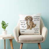 Schattige anatomie van een Cockapoo-hondliefhebber Kussen (Stoel)