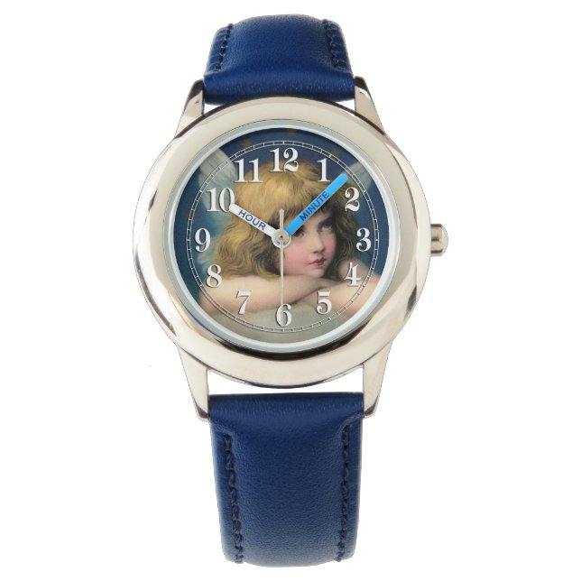 Schattige  Angel Horloge (Voorkant)