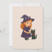 Schattige Angel op de weg Halloween Baby shower Kaart (Achterkant)