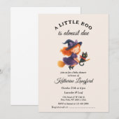 Schattige Angel op de weg Halloween Baby shower Kaart (Voorkant / Achterkant)