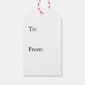 Schattige Angel Silhouet (kies een achtergrondkleu Cadeaulabel (Achterkant)