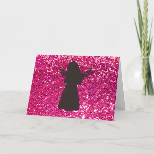 Schattige Angel Verjaardag Kaart (Voorkant)