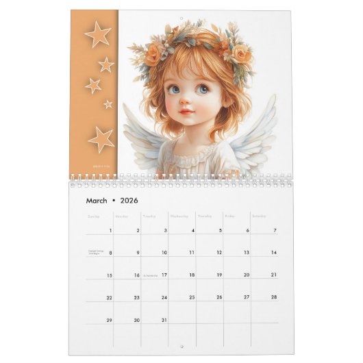 Schattige Angels – Süße Engel 2026 Kalender (Mar 2026)