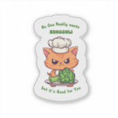 Schattige Angry Cat Sticker Funny Kawaii Kattenvoe (Voorkant)