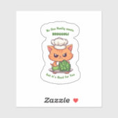 Schattige Angry Cat Sticker Funny Kawaii Kattenvoe (Vel)