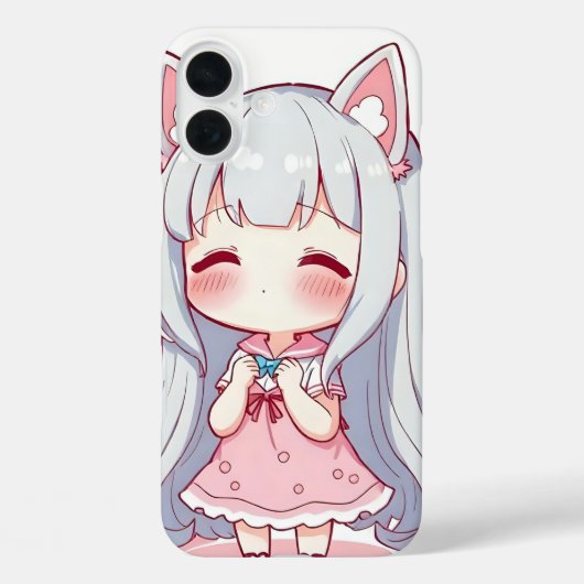 Schattige Anime Case-Mate iPhone Case (Achterkant)