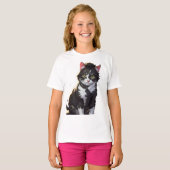 Schattige anime design kinder T-shirt (Voorkant volledig)