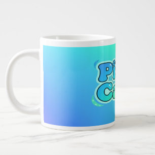 Schattige Anime Gamer Jongen Pixel Rustig Grote Koffiekop