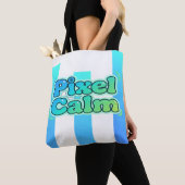 Schattige Anime Gamer Jongen Pixel Rustig Tote Bag (Dichtbij)