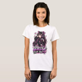 Schattige Anime Gamer T-shirt (Voorkant volledig)