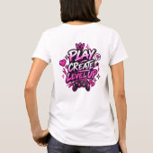 Schattige Anime Gamer T-shirt (Achterkant)