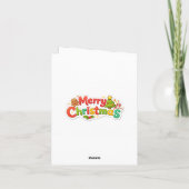 Schattige Anime Kerstkaart  Kaart (Achterkant)