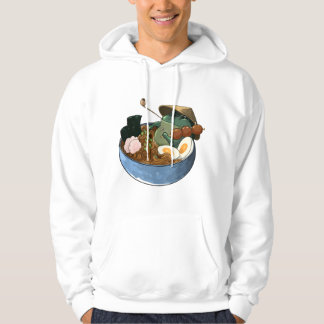 Schattige Anime Kikker in Japanse Ramen Hoodie