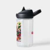 Schattige anime meisje eten aardbeien | Zomerdag Waterfles (Links)