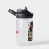 Schattige anime meisje eten aardbeien | Zomerdag Waterfles (Rechts)