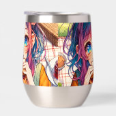 Schattige anime meisje eten een pindakaas en gelei (Rechts)