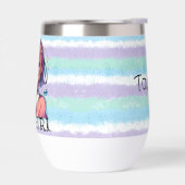 Schattige Anime Meisje Holding Bubble Tea (Links)