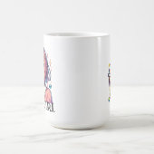 Schattige Anime Meisje Holding Bubble Tea Koffiemok (Center)