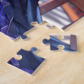 Schattige anime meisje in een bril lezen legpuzzel (Zijkant)