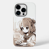 Schattige Anime Meisje iPhone / iPad hoesje (Achterkant)