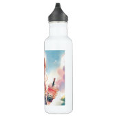 Schattige anime meisje met een Boba Tea Waterfles (Rechts)