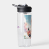 Schattige anime meisje met een Boba Tea Waterfles (Rechts)