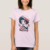  Schattige anime meisje T-shirt (Voorkant)