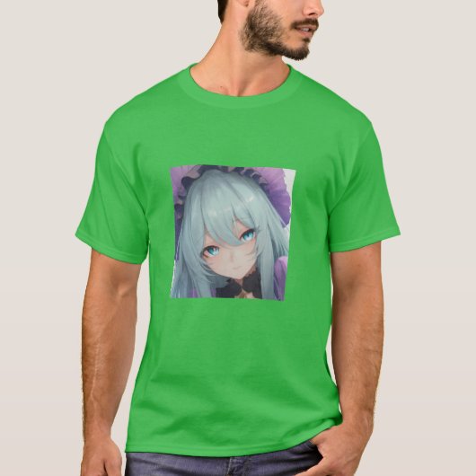 Schattige Anime meisje T-shirt (Voorkant)
