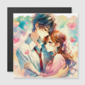 Schattige anime paar in liefde (Voorkant / Achterkant)