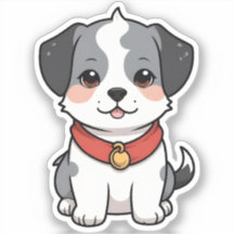 Schattige Anime Puppy Met een Bel