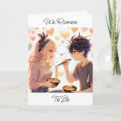 Schattige Anime Ramen Noedels Grappige Valentijnsd Feestdagen Kaart (Voorkant)