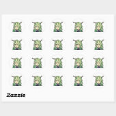 Schattige anime ronde sticker (Vel)