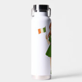 Schattige anime roodharige St. Patrick's Day Waterfles (Voorkant)