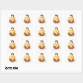 Schattige anime-Sticker Vierkante Sticker (Vel)