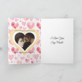 Schattige Anime Sushi Puns Valentijnsdag Foto Feestdagen Kaart (Binnen)