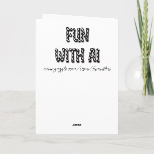 Schattige anime thema gepersonaliseerde Valentijns Kaart (Achterkant)