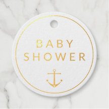 Schattige Anker Blue Waterverf Baby shower Dank u