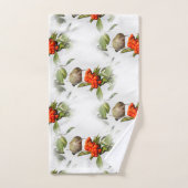 Schattige Anna's Hummingbird op Berry Struik Bad Handdoek (Handdoek)