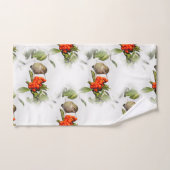 Schattige Anna's Hummingbird op Berry Struik Bad Handdoek (Handdoek)